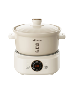 Bear Electric Clay Pot, Slow Cooker, Soup Pot, Stew Pot, Electric Steamer, Braising Pot, Healthy Porridge Pot for 3-4 People, Detachable Electric Clay Pot DSG-D30S1 3L