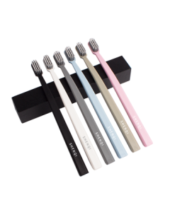 Magic Toothbrush Ultra-Soft Spiral Bristles for Oral Cleaning, Japanese-Style Small Brush Head, Men's Adult Toothbrush, 6-Pack Family Set