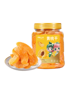 Aguo Xiaozhi Dried Yellow Peach 400g/Can Preserved Fruit Snack for Office Leisure
