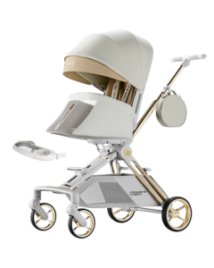 U'BEST Baby Stroller Q8 Twilight - 2-Way Reversible High-View Stroller, Sit-to-Lie Infant Pushchair