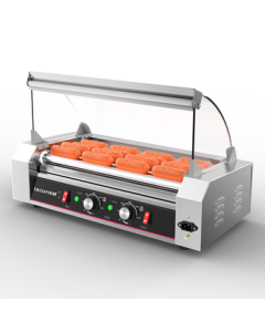 Lecon Commercial Hot Dog Machine for Stall Snack Shops, 5-Tube Desktop Sausage Grill (2024 Upgraded Premium Model) LC-KCJ02-5 [Multiple Styles Available]