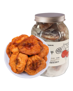 New Boundaries Akesu Dried Apples 500g - High Dietary Fiber, Individually Packed, Xinjiang Rock Sugar Heart Pitted Apple Snacks