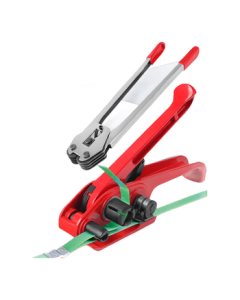 Cast Solid Packing Machine PET Plastic Steel Strapping Tool Manual Bundling Machine Packing Tool with Iron Strapping Buckles Tightener Packing Pliers Packing Machine Set