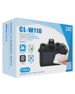 JJC Lens Cleaning Wipes, Microfiber Cloth for Glasses, Disposable Camera Lens Paper, Screen Cleaning Wipes for Phones and Computers, 110-Pack