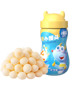 Little Deer Lanlan Milk Puffs Baby Snacks Melting Bean Biscuits Easy-to-Swallow Infant Teething Pastry 160g