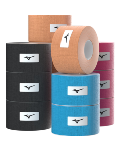 Mizuno (MIZUNO) Muscle Tape Sports Kinesiology Tape Elastic Muscle Strain Adhesive Bandage Self-Adhesive Kinesio Tape 0025 Black