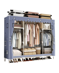 Le'Aijia Wardrobe, Heavy-Duty Steel Tube Closet, Fabric Wardrobe for Bedroom, Student Dorm, Home, or Rental Apartment