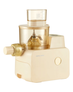 APIXINTL Japan Anbensu Automatic Noodle Maker, Multi-functional Electric Pasta Machine with Various Molds, Dough Kneader and Dumpling Wrapper, 4-Person Capacity APIX-M06