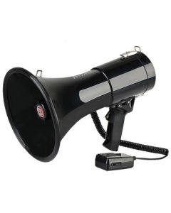Lei Gong Wang 50W High-Power Rechargeable Megaphone with Handheld Microphone for Flood Control, Black (CR-86)
