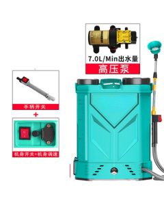 Xindunbao High-Pressure Agricultural Electric Sprayer Lithium Battery Intelligent Spraying Machine 20L Three-Switch 10A Engraved Drill Green