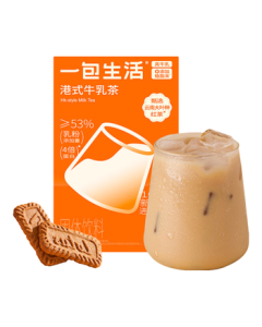 OneBagLife [0 Additives Non-Dairy Creamer Milk Tea] Hong Kong Style Milk Tea Assam Flavor Cold Brew Instant Afternoon Tea 22g*6 Cups
