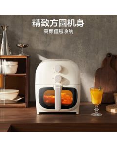 SUPOR 5L Large Capacity Air Fryer, 1350W High Power, Time & Temperature Control, Dual Knob, Easy Operation, Model KJ50D806