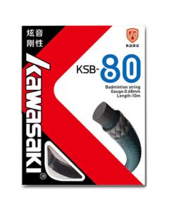 Kawasaki KAWASAKI Badminton Racket String High Elasticity Strong Pound Resistance Durable Single String KSB-80 Black