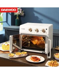 Daewoo (DAEWOO) Electric Oven for Home and Dormitory, Multi-functional Automatic Baking Machine with Large Capacity Air Fryer Oven DY-KX25T Upgraded Version