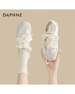 Daphne Ballet-style German Training Shoes Women's Summer New Ribbon Flat Versatile Casual Shoes 4025101539 Beige 37