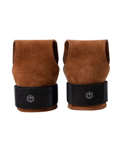 JINGDONG JIZAO Deadlift Straps Pull-Up Grip Belt Genuine Leather Palm Protector for Bar, Dumbbell, and Weightlifting Wrist Support