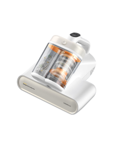 Deerma M1 Dual-Cup Intelligent Dust Mite Remover, Handheld UV 99.9% Sterilization & Mite Killer for Home Use, 65°C Hot Air Drying with Beating Function, Great Detective