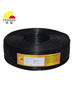 Fengxu National Standard RVV Two-Core Multi-Strand Copper Sheathed Cable 2-Core 1.0mm² Power Cord RVV2*1.0 Black 100m