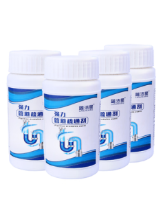 Blue Clean Star Powerful Drain Cleaner *4 Bottles - Dissolves, Deodorizes, Eliminates Odors & Pests, Miracle Solution for Toilets, Kitchens & Bathrooms