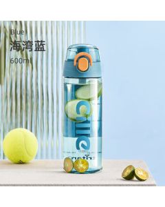 Cille Tritan Plastic Cup for Men, Women, Students, and Kids - 600ml Green Outdoor Sports Portable Water Bottle XL-2217