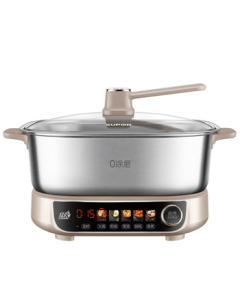 SUPOR 0-Coating Stainless Steel IH Electric Hot Pot, Electric Cooking Pot, Special Hot Pot for Home Use, 6L Detachable Meat Cooking Pot, Induction Cooker C22-IC820