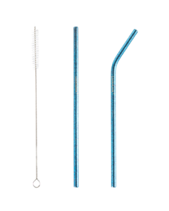 LOCK&LOCK Pure Titanium Straw Non-Disposable Portable Ice Cup Long Straw for Milk Tea, Juice, and Drinks, Eco-Friendly Drinking Straw