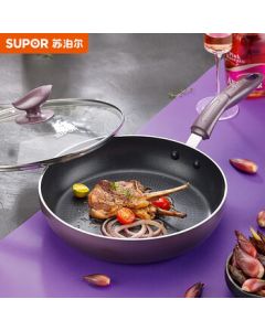 SUPOR Non-Stick Frying Pan with Red Spot Oil-Guiding Base PJ28K4