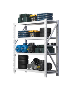 Nago Storage Shelf Lightweight Metal Rack White Main Frame Multi-layer 1.5m 4-Tier