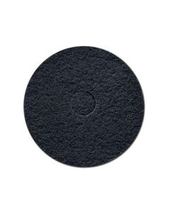 KARVA JH-17-3 17-inch Scouring Pad Black Pad for Floor Waxing, Cleaning, Wax Stripping, and Polishing (5 Pads/Box)