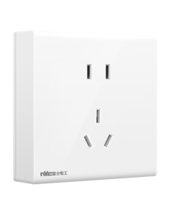 NVC NVC Electrician Surface-Mounted Socket, 5-Hole Socket, 2+3 Pin N02 White (Screws Not Included)