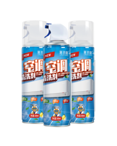 LANJIEXING Air Conditioner Cleaner 500ml*2 Bottles, 99% Sterilization, No-Dismantling Household & Car AC Cleaner