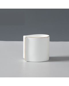 Reunion Moon Bone China Chopstick Holder Drainage Pure White Minimalist Storage Box Bone China Origami Spoon Holder