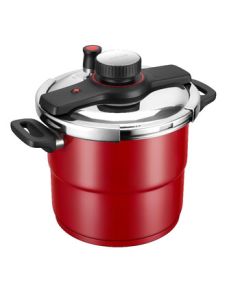 Supor 6L Easy-Open Happy Spin Pressure Cooker with Steaming Rack