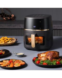 Daewoo (DAEWOO) Multi-functional 5L Large Capacity Electric Fryer with Visual Smart Touch Air Fryer DYKZ-5013E