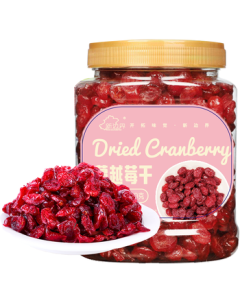 New Frontier Dried Cranberries 400g, Preserved Fruit Snack, Sweet and Sour Dried Fruit for Baking