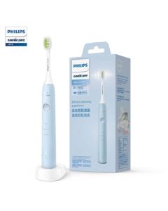 PHILIPS Electric Toothbrush for Adults, Sonic Vibration Toothbrush with Three Cleaning Modes, Portable Soft Bristle Brush for Men and Women, HX2411 (Color Random)