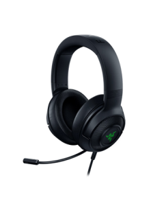 Razer Kraken V3 X Wired Over-Ear Gaming Headset with RGB Lighting for CSGO, Black Myth: Wukong, Battle Royale, Compatible with Delta Force