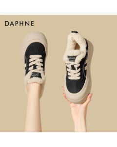 Daphne Board Shoes Women's Casual Sneakers Winter/Autumn Fashion Dad Shoes 4025607034 Black 37
