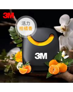 3M Car Air Freshener - Vent Clip Solid Fragrance for Odor Elimination 38802 Citrus Fresh Scent