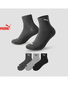 PUMA Men's Mid-Calf Casual Sports Cotton Socks 3-Pack