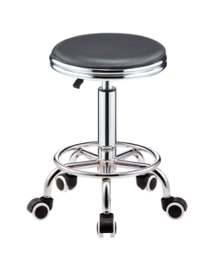 Huakai Star Bar Stool Adjustable Bar Chair with Wheels HK1062, Thickened Lab Stool Swivel Chair for Dining