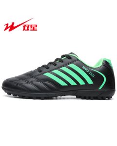 Double Star Bate Soccer Shoes TF Turf Short Studs for Men/Women, Adults/Youth/Students, Leather Upper Football Training & Match Cleats for Artificial Grass