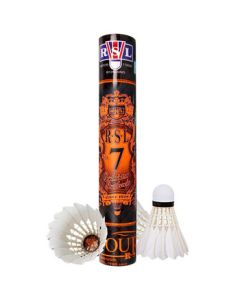 RSL (RSL) Badminton Training & Competition Shuttlecocks - Stable & Durable RSL No.7 77 Speed Duck Feather 12pcs/Tube