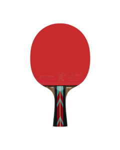 JD Jing Zao Longteng 5-Star Table Tennis Paddle Single Racket - Professional Competition Training Double-Sided Inverted Rubber Shakehand Blade 5-Star Set