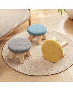 Shengshi Kaimei Sofa Stool Small Chair Wooden Stool for Living Room