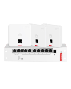 Huawei Whole-House WiFi6 Set 8 Dual-Port 86 AP Panels + 8-Port Switch Wireless Gigabit AC+AP Router Enterprise-Level Smart Networking Seamless Roaming Grey Version for Villas