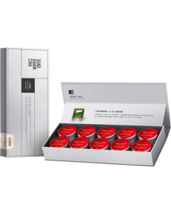 Xiaoguan Tea Silver Can Series Premium Oolong Tea Wuyi Mountain Da Hong Pao Tea 10 Cans 40g Mid-Autumn Festival Gift Box Business Gift
