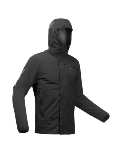 Decathlon Men's Windproof Jacket for Autumn and Winter Outdoor Sports Hiking ODT2 Black M 4448203