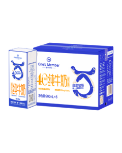 One's Member 4.0g Protein Skimmed Pure Milk 200ml*6 Pack Trial Size 0 Fat Fitness Meal Replacement