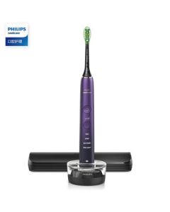 PHILIPS Electric Toothbrush for Adults, Sonic Vibration Toothbrush, DiamondClean Upgrade Model, 3 Intensity Levels & 4 Modes, Starry Purple HX9911/69
